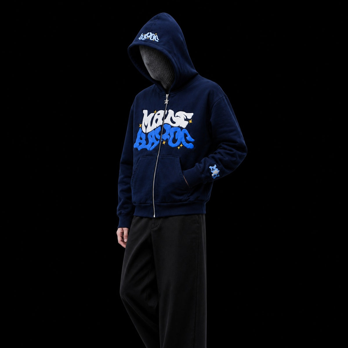 Zip Hoodie - Azul