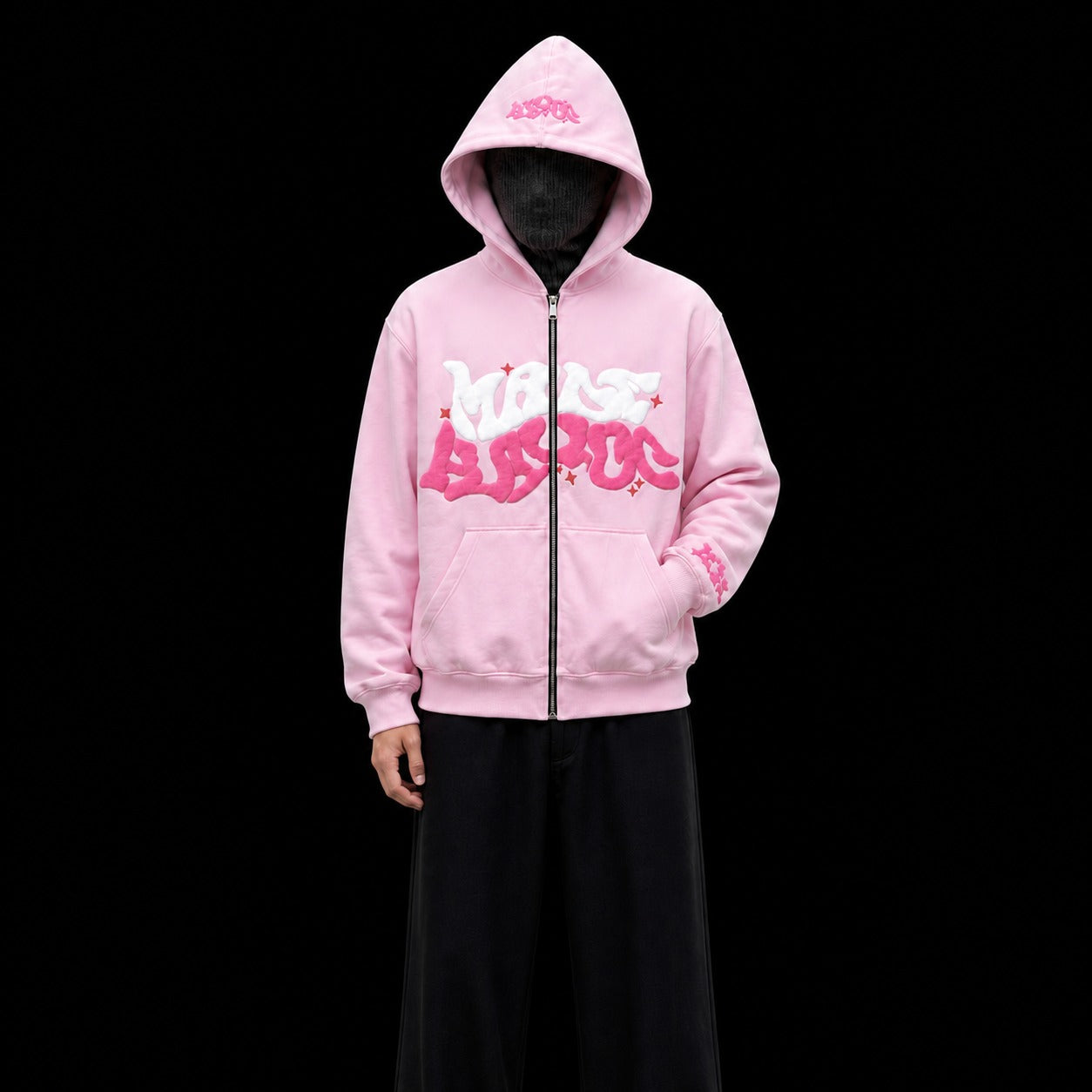 Zip Hoodie - Rosa