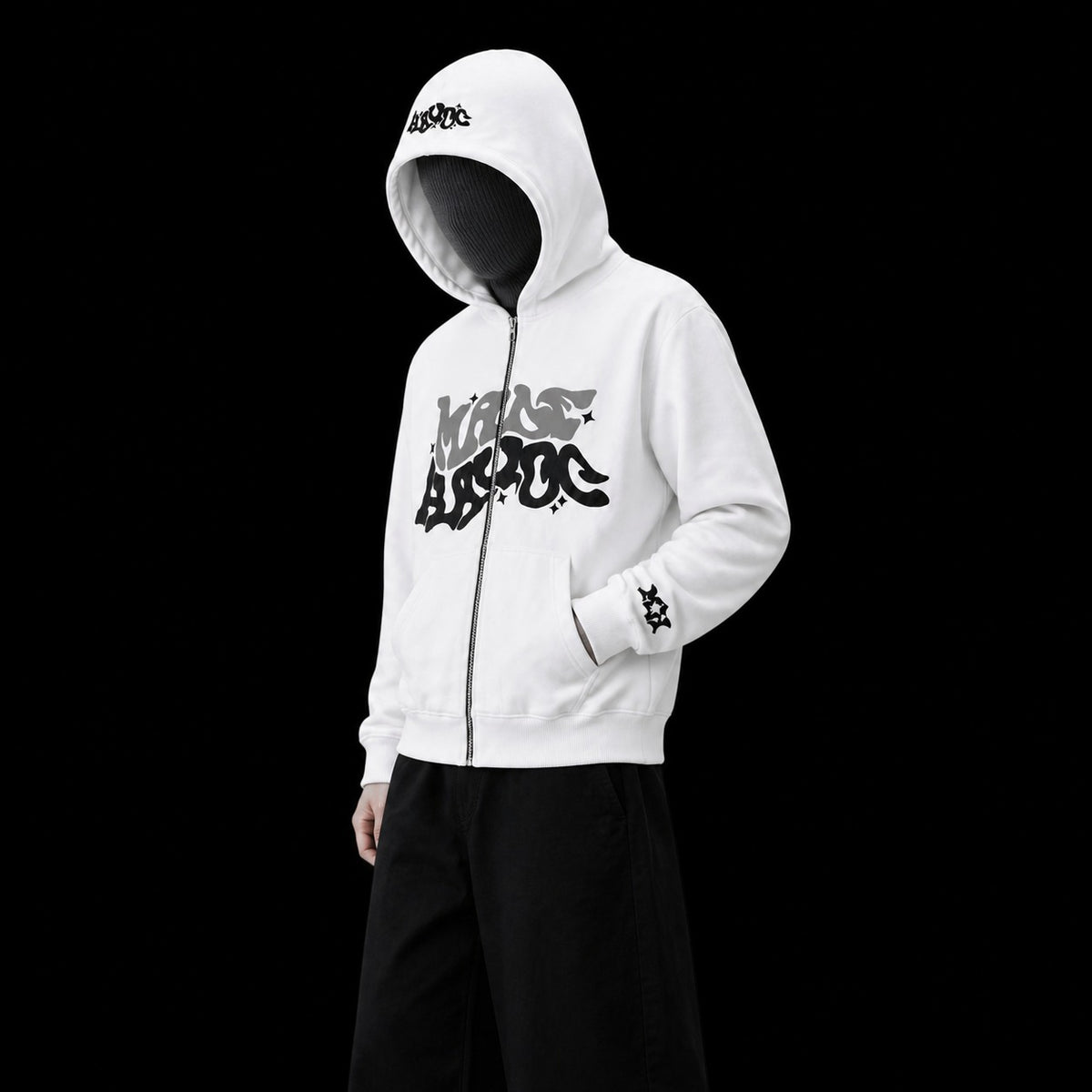 Zip Hoodie - Blanco