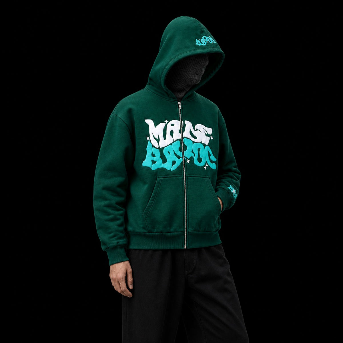 Zip Hoodie - Verde