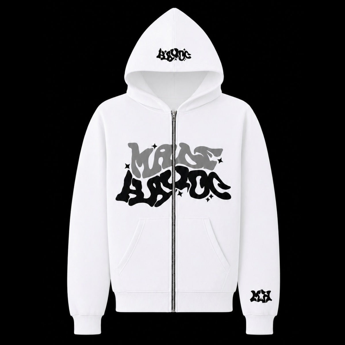 Zip Hoodie - Blanco