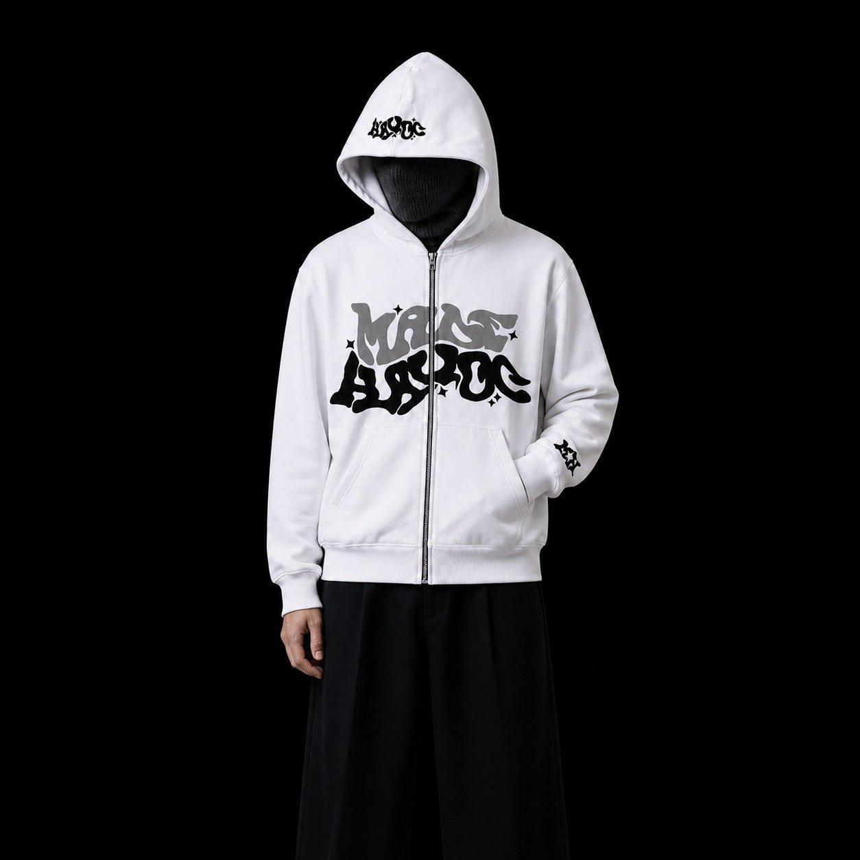 Zip Hoodie - Blanco